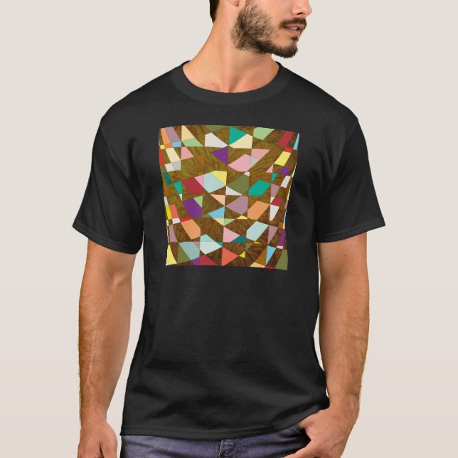 T-shirt Couleurs Abstraites éclatement du soleil (Devant)