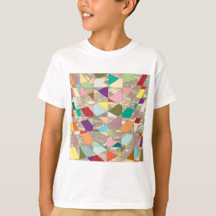T-shirt Couleurs Abstraites or