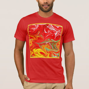 T-shirt Couleurs chaudes Art Motif. Acheter maintenant