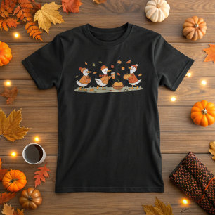 T-shirt Couleurs Confortables de l'oie d'automne - Cosy oi
