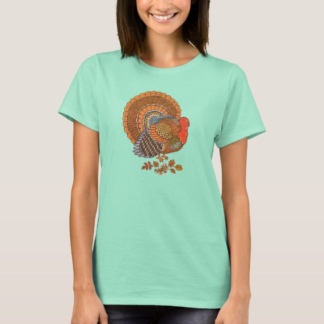 T-shirt Couleurs d'automne Turquie Feuilles (Devant)
