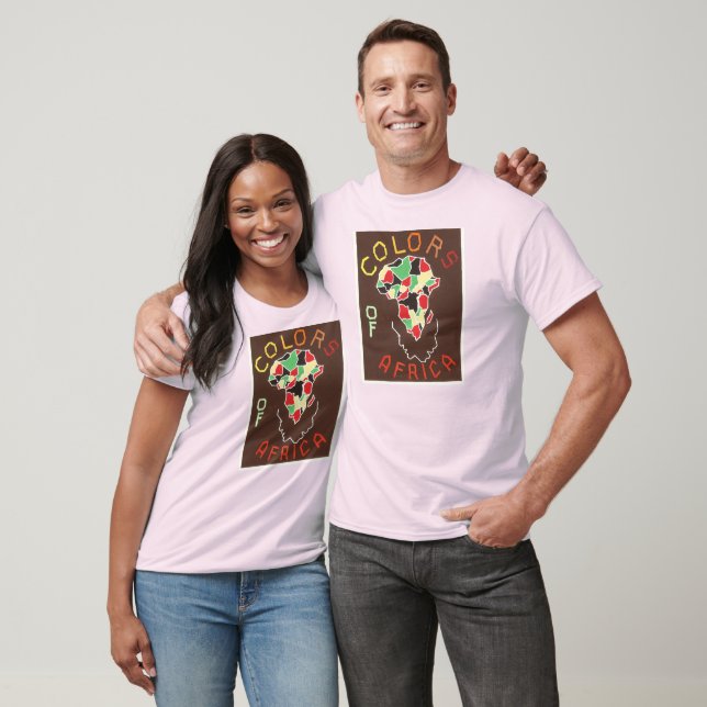 T-shirt Couleurs de chemise de l'Afrique (Unisexe)