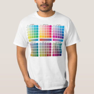 T-shirt Couleurs de CMYK