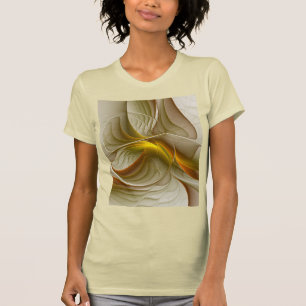 T-shirt Couleurs de métaux précieux, art fractal abstrait