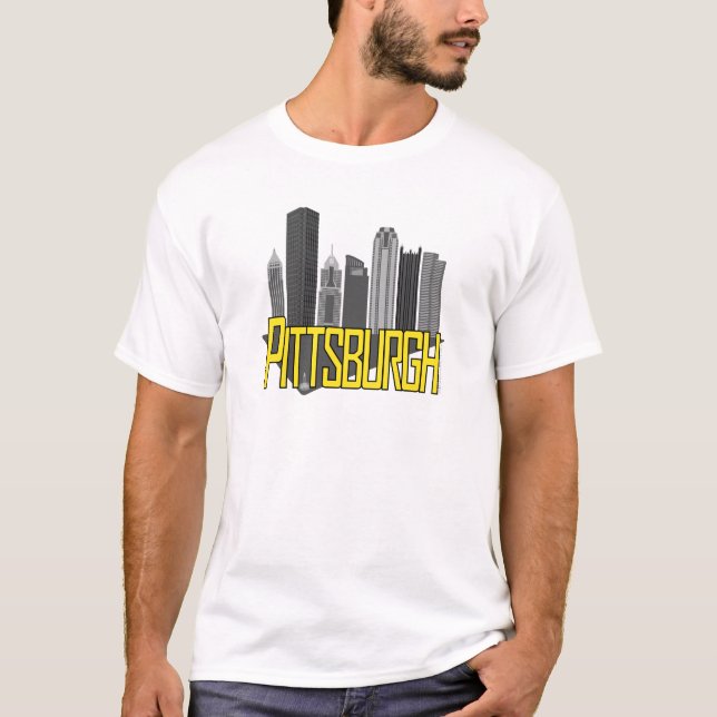T-shirt Couleurs de ville de Pittsburgh (Devant)