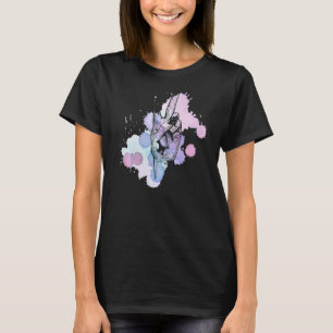 T-shirt Couleurs d'eau Femmes Paix Signal de paix
