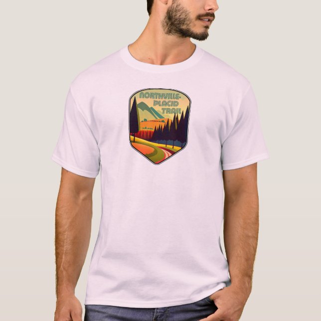 T-shirt Couleurs du sentier Northville-Placid (Devant)