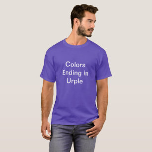 T-shirt Couleurs finissant dans Urple