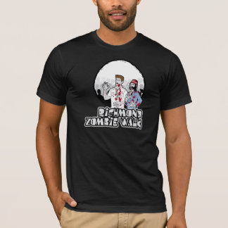 T-shirt couleurs foncées d'habillement américain de