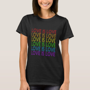 T-shirt Couleurs Lgbtq Drapeau Graphique Lgbt Fierté Aimer