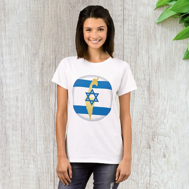 T-shirt Couleurs Nationales D'Israël (Créateur téléchargé)