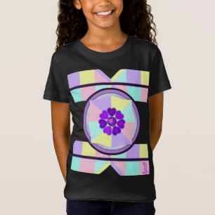 T-Shirt Couleurs pastel & coeurs violets battre