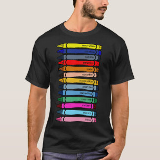 T-shirt Couleurs Pastel en cire défunte