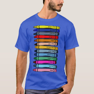 T-shirt Couleurs Pastel en cire défunte