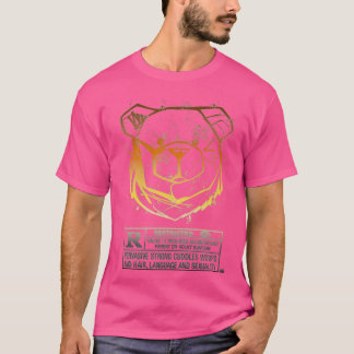 T-SHIRT COULEURS RESTREINTES D'OURS ROBUSTES