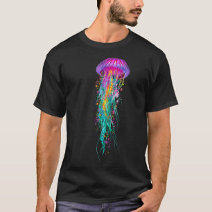 T-shirt Couleurs violettes de méduses