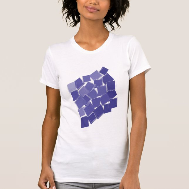 T-shirt Couleurs violettes éparpillées (Devant)