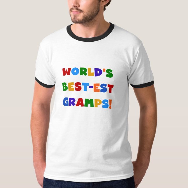 T-shirt Couleurs vives Meilleurs Cadeaux Gramps du monde (Devant)