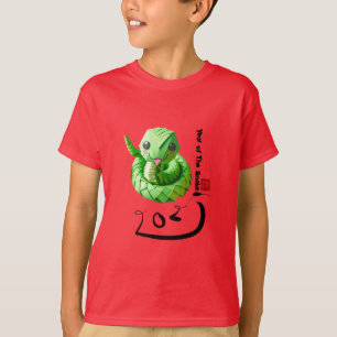 T-shirt Couleuvre chinoise mignonne Année 2025 Enfants T