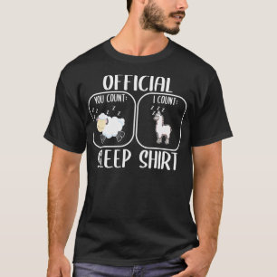 T-shirt Count Sheep Llama Sleepshirt