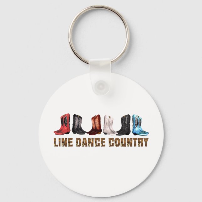 T-SHIRT Country Line Dance Schlüsselanhänger (Vorderseite)