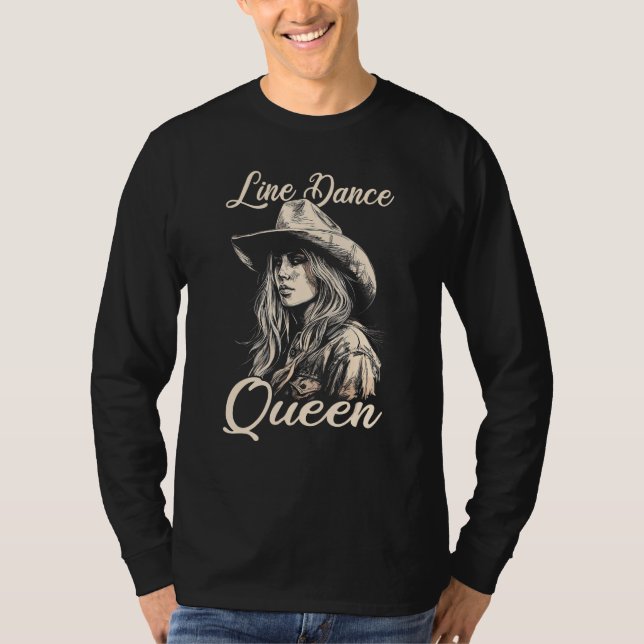 T-shirt Country Music Line Dancing Line Dance (Devant)