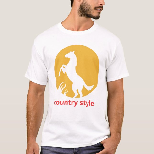 T-shirt Country Style Design  (Devant)