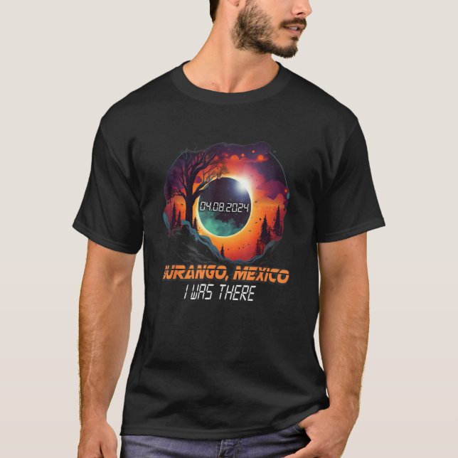T-shirt Countryside Total Solar Eclipse 2024 Durango Mexic (Devant)