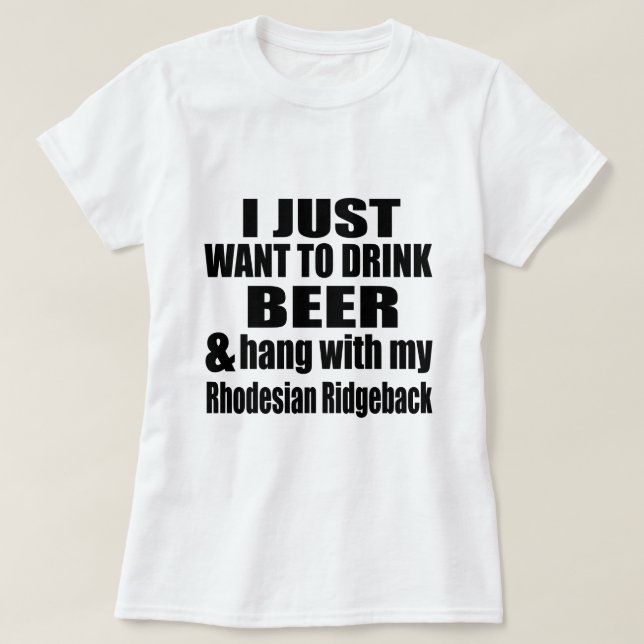 T-shirt Coup avec mon Rhodesian Ridgeback (Design devant)