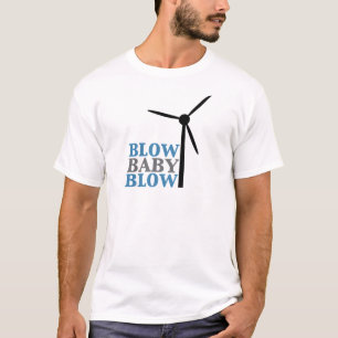 T-shirt coup de bébé de coup (énergie éolienne)