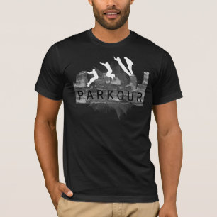 T-shirt Coup de chat de Parkour + flèche