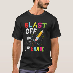 T-shirt Coup De Feu En 3E Année Premier Jour D'École