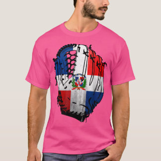 T-shirt Coup de filet de baseball République Dominicaine O