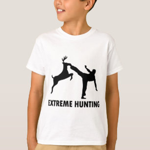 T-shirt Coup-de-pied extrême de karaté de cerfs communs 
