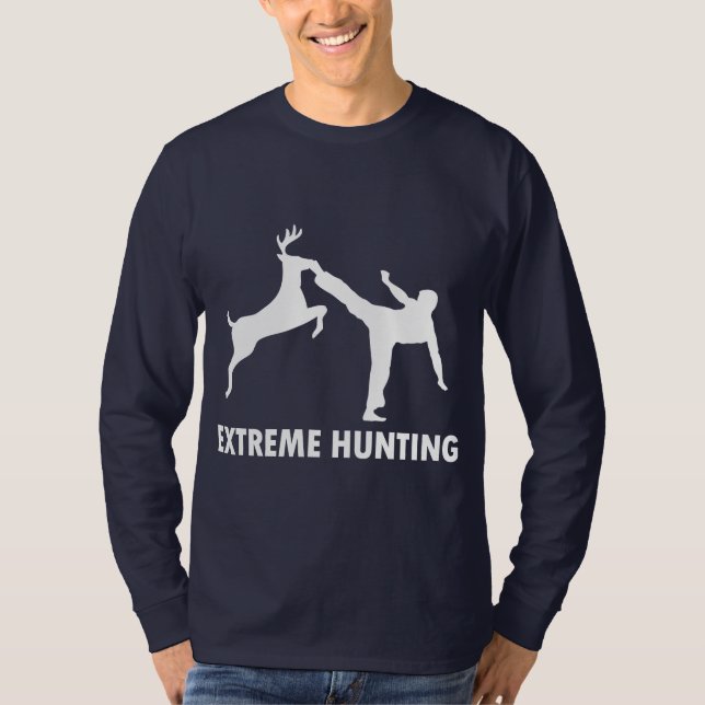 T-shirt Coup-de-pied extrême de karaté de cerfs communs de (Devant)