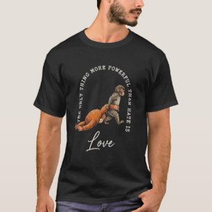 T-shirt Coup de poing de bébé singe Seule chose plus puiss