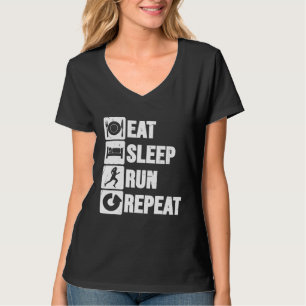 T-shirt Coup de sommeil de l'alimentation à travers le pay