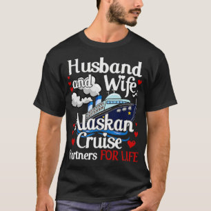 T-shirt Coup d'épouse maris de croisière jumelé de l'Alask