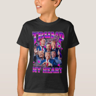 T-shirt Coupable d'avoir volé mon cœur Rose Trump Trump Fi