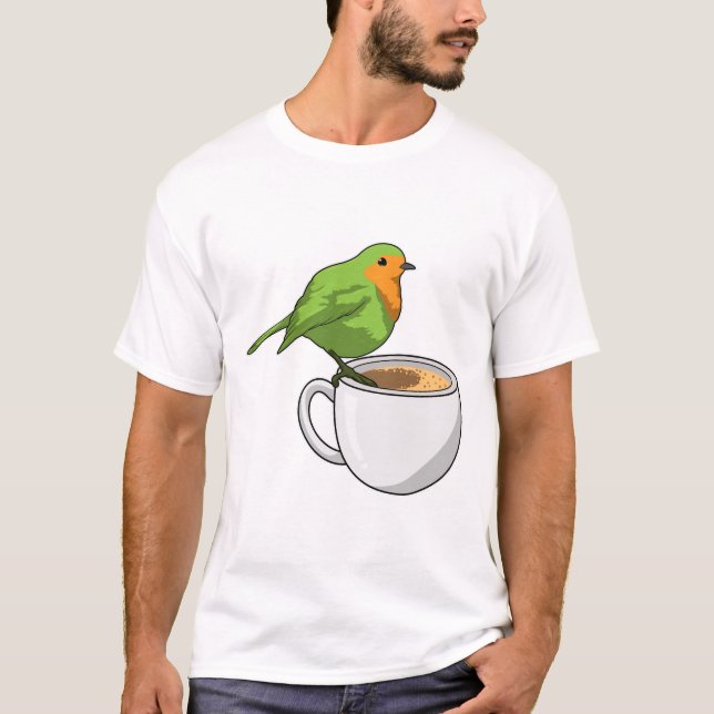 T-shirt Coupe Bird Coffee (Devant)