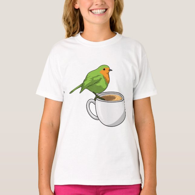 T-shirt Coupe Bird Coffee (Devant)