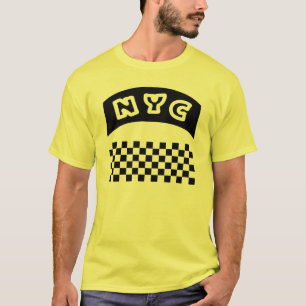 T-shirt Coupe-circuit de NYC avec le damier et la bannière