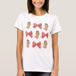 T-shirt Coupe Cupidon Coquette Rose