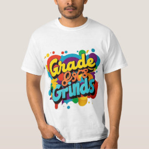T-shirt Coupe de café colorée Grinds de qualité Tee