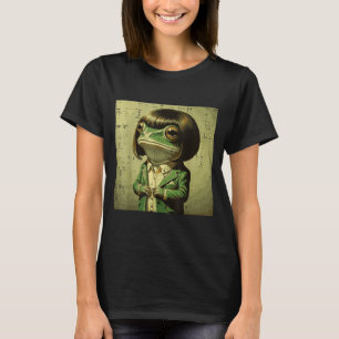 T-shirt Coupe de cheveux Bob Grenouille Bangs Perruque Drô