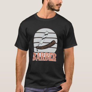 T-shirt Coupe de cheveux de barbier vintage rasoirs barbie