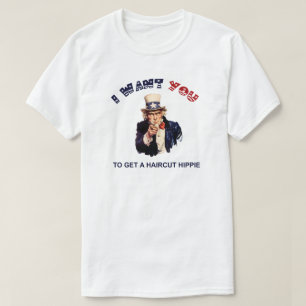 T-shirt Coupe de cheveux Oncle Sam