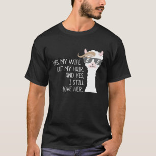 T-shirt Coupe de cheveux Quaratine Llama Localisation Alpa