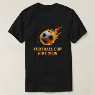 T-shirt Coupe de Football Feu Coupe du Monde 2026 Ballon d