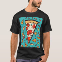 Coupe de pizza - Illustration du style de dessin a